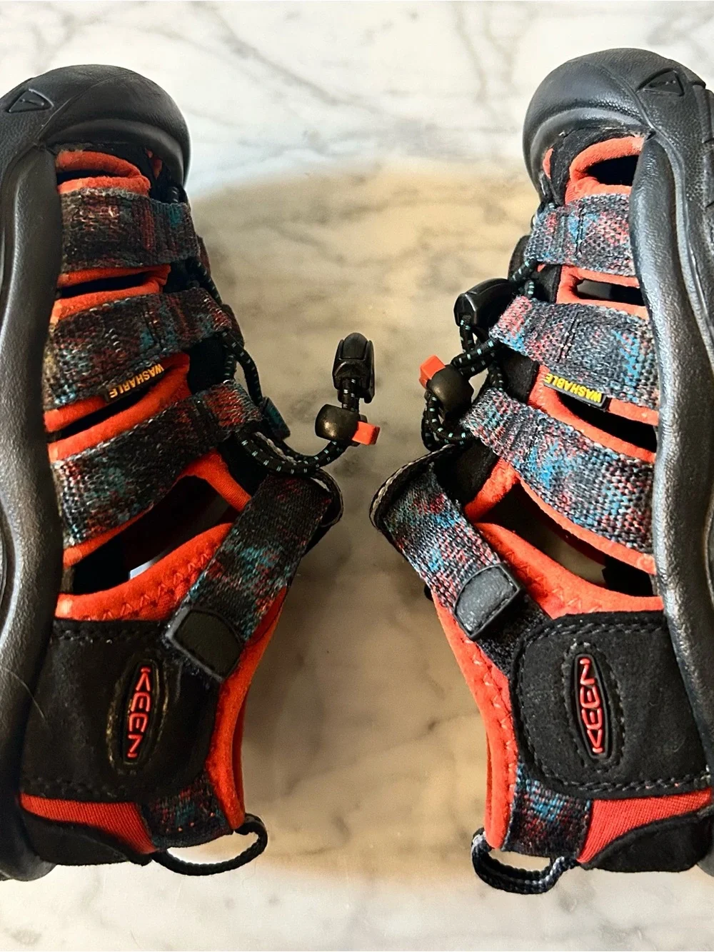 Keen Kids Newport Boundless Red & Black Closed-Toe Sport Sandals